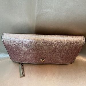 Kate Spade sparkly pink  leather wallet.   8-H7B
